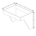 CNC Luxor Misty Grey 33" W Removable Sink Insert