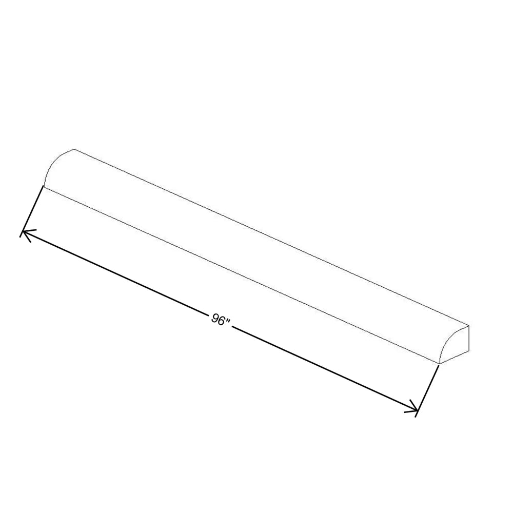 Fabuwood Allure Galaxy Biscuit 96" W X 1 1/4" H X 3/8" D Decorative Scribe Molding