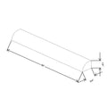 Fabuwood Allure Galaxy Elderberry 96" W X 3/4" H X 1/4" D Simple Scribe Molding