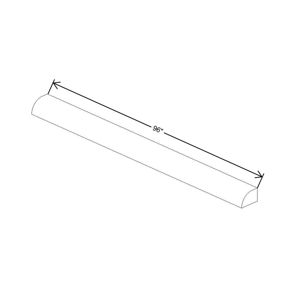 Fabuwood Quest Metro Mist 96" W X 1 1/4" H X 3/8" D Scribe Molding