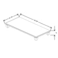 Fabuwood Allure Galaxy Elderberry 48 3/8" W X 5" H X 22 1/8" D Shaker Platform With Cove Feet For V48