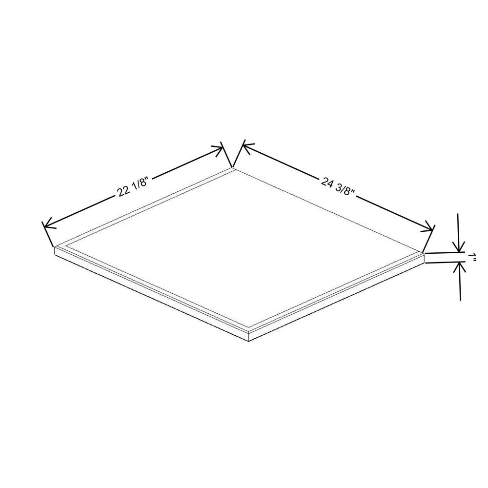 Fabuwood Allure Galaxy Natural Oak 24 3/8" W X 1" H X 22 1/8" D Shaker Platform For V24