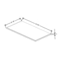 Fabuwood Allure Luna Natural Oak 42 3/8" W X 1" H X 22 1/8" D Shaker Platform For V42