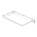 Fabuwood Allure Galaxy Elderberry 42 3/8" W X 1" H X 22 1/8" D Shaker Platform For V42
