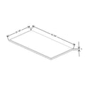 Fabuwood Allure Luna Macadamia Beige 42 3/8" W X 1" H X 22 1/8" D Shaker Platform For V42