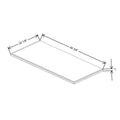 Fabuwood Allure Galaxy Biscuit 48 3/8" W X 1" H X 22 1/8" D Shaker Platform For V48