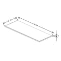 Fabuwood Allure Galaxy Biscuit 60 3/8" W X 1" H X 22 1/8" D Shaker Platform For V60
