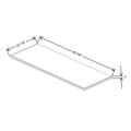 Fabuwood Allure Luna Natural Oak 60 3/8" W X 1" H X 22 1/8" D Shaker Platform For V60