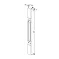CNC Concord Newport White 30" H Spindle Square