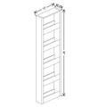 Fabuwood Allure Galaxy Biscuit 3" W X 36" H Spice Pull Out Wall {Fil/Cab Ordered Separately}