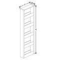 Fabuwood Allure Fusion Graphite Black 3" W X 36" H Spice Pull Out Wall {Fil/Cab Ordered Separately}