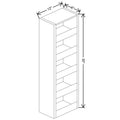 Fabuwood Allure Galaxy Biscuit 6" W X 30" H Spice Pull Out Wall {Fil/Cab Ordered Separately}