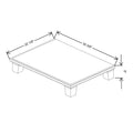 Fabuwood Allure Galaxy Seaside Pine 30 3/8" W X 5" H X 22 1/8" D Shaker Platform With Taper Feet For V30