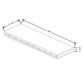 Fabuwood Allure Galaxy Seaside Pine 36" W X 1 1/2" H X 11 1/4" D Stemware Rack