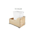Fabuwood Allure Galaxy Seaside Pine 15" W Trash Can Door/Drawer W/Blum Slides