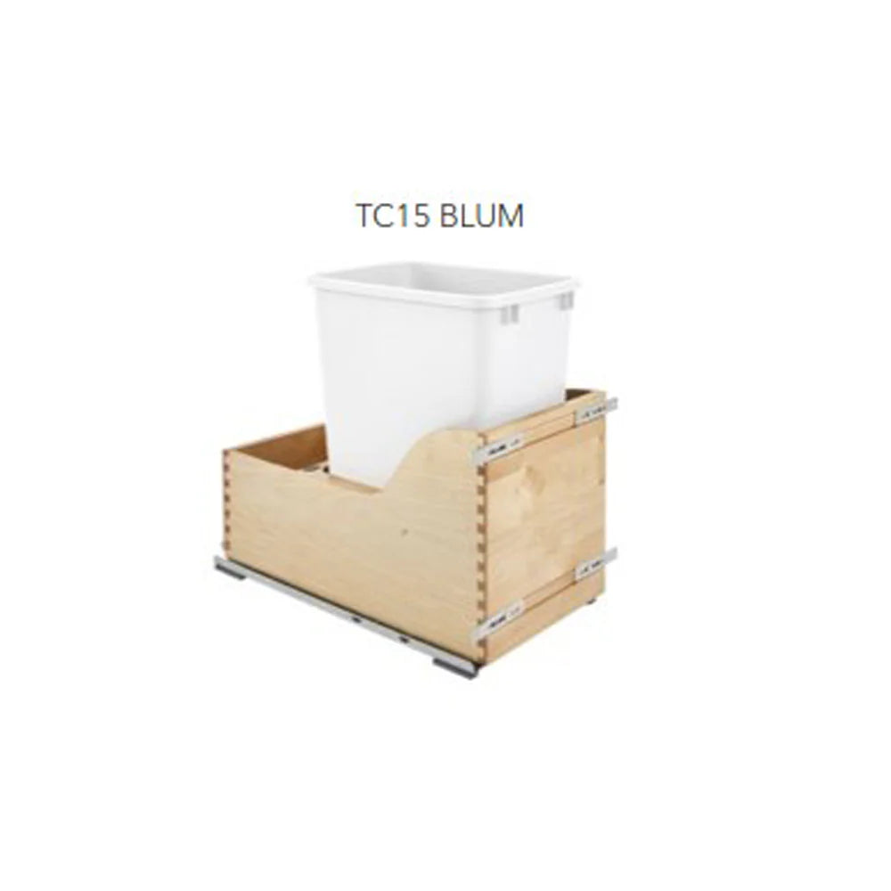 Fabuwood Allure Galaxy Seaside Pine 15" W Trash Can Door/Drawer W/Blum Slides