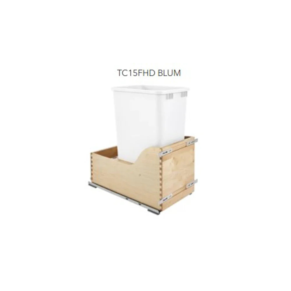 Fabuwood Allure Galaxy Elderberry 15" W Trash Can Full Height Door W/Blum Slides