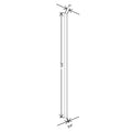Fabuwood Allure Galaxy Biscuit 3" W X 120" H Tall Filler