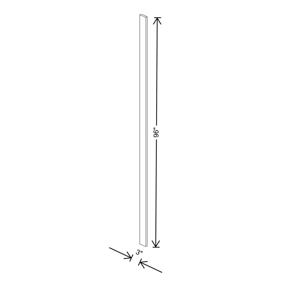 Fabuwood Illume Catalina Rosales 2 3" W X 96" H Tall Filler