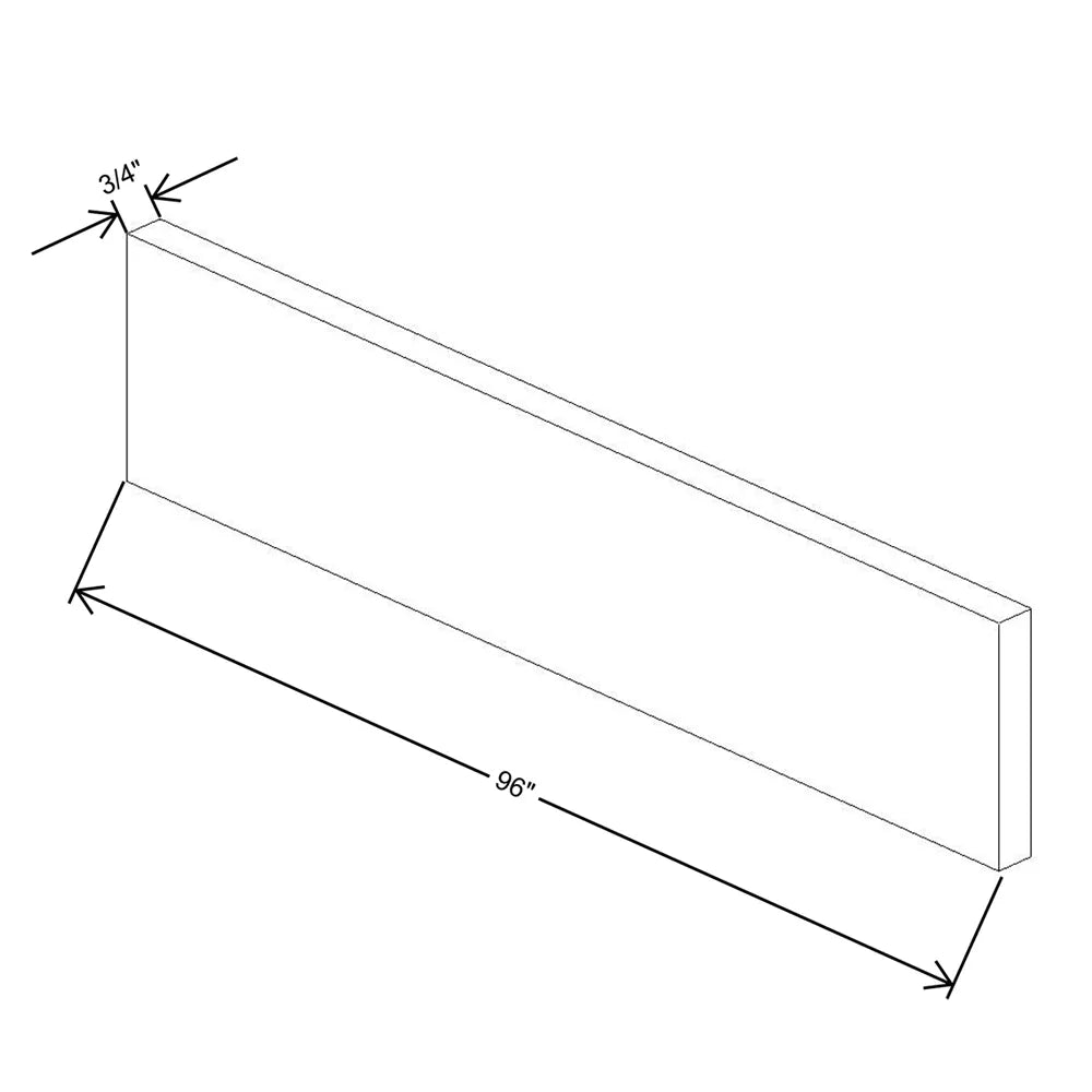 Fabuwood Allure Nexus Cloud White 96" W X 4 1/2" H X 3/4" D Toe Kick