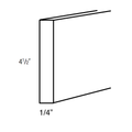 TK8 - Assembled Ebony Shaker - Toe Kick Cover - 1/4" thick 4-1/2" wide 96" long