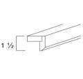 TLR8-2 - Assembled Toffee Shaker - Molding & Trim - LIGHT RAIL MOLDING 1 1/2" X 2" X 96" - 1 1/2" X 2" X 96"