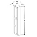 Fabuwood Allure Galaxy Claystone 15" W X 96" H X 12" D Tall Pantry Cabinet