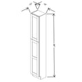 Fabuwood Allure Luna Natural Oak 15" W X 96" H X 12" D Tall Pantry Cabinet