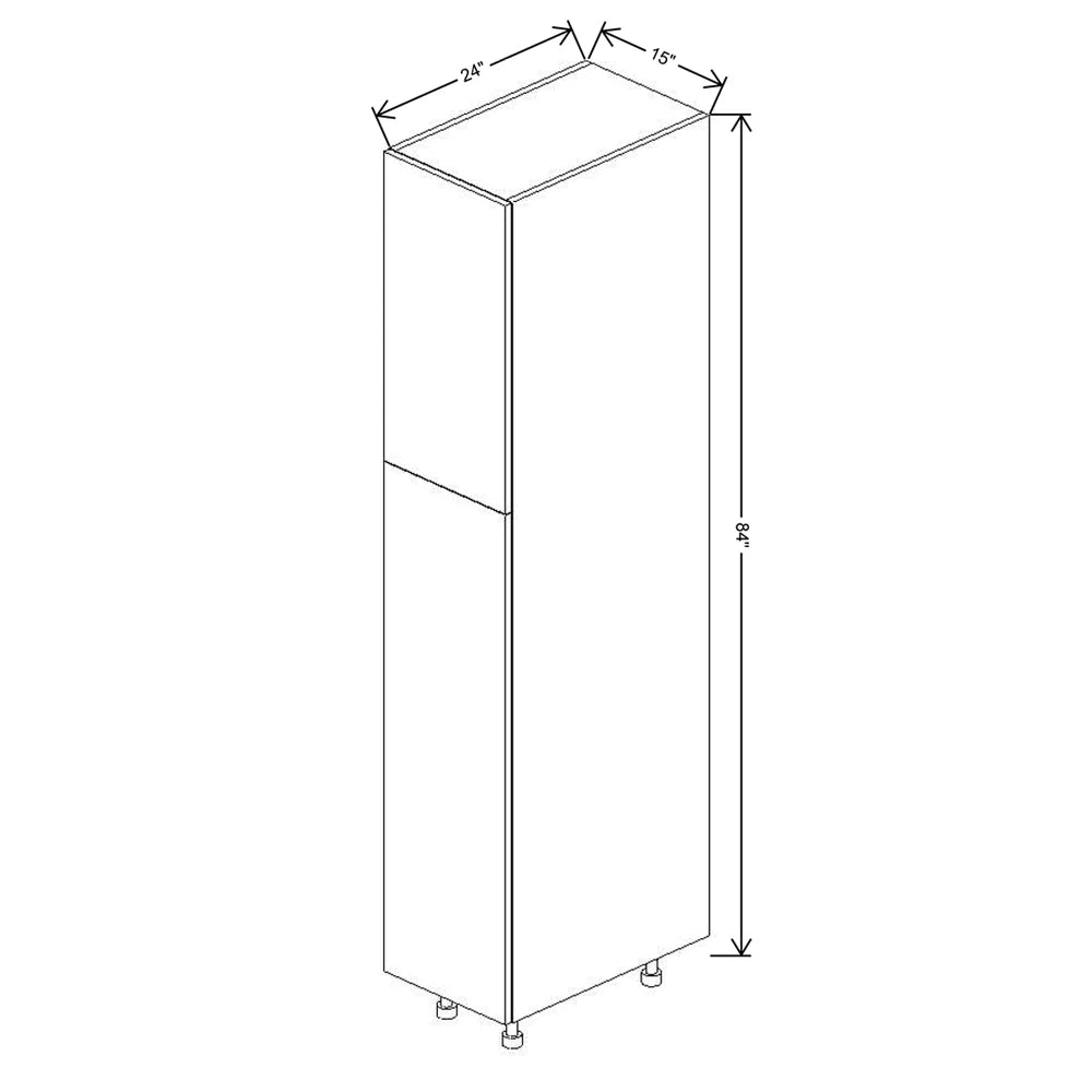 Fabuwood Ovela Catalina Woodline 4 15" W X 84" H X 24" D Single Door Pantry Cabinet