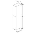 Fabuwood Illume Tuscany Como Ash 1 15" W X 93" H X 24" D Tall Pantry Cabinet