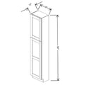 Fabuwood Allure Luna Natural Oak 18" W X 84" H X 12" D Tall Pantry Cabinet