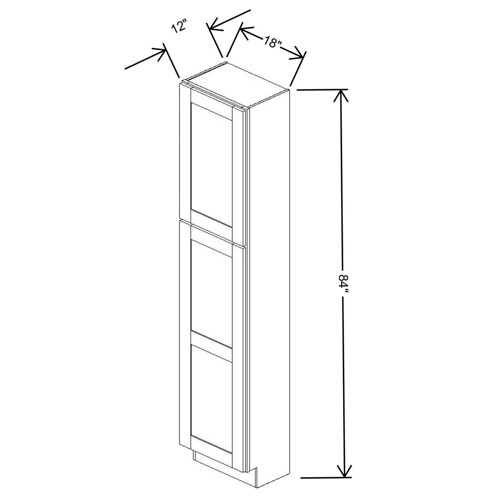 Fabuwood Allure Galaxy Natural Oak 18" W X 84" H X 12" D Tall Pantry Cabinet