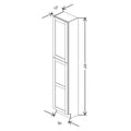 Fabuwood Allure Galaxy Natural Oak 18" W X 93" H X 12" D Tall Pantry Cabinet