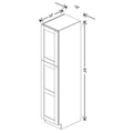 Fabuwood Allure Luna Natural Oak 18" W X 84" H X 24" D Tall Pantry Cabinet
