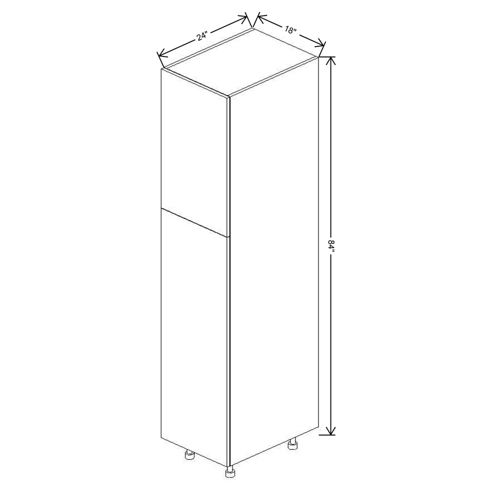 Fabuwood Ovela Tuscany Olmo 3 18" W x 84" H x 24" D Single Door Pantry Cabinet
