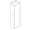 Fabuwood Illume Catalina Como Ash 1 18" W X 90" H X 24" D Single Door Pantry Cabinet