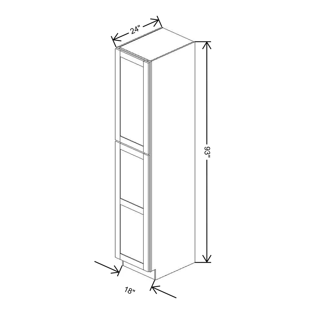Fabuwood Allure Galaxy Natural Oak 18" W X 93" H X 24" D Tall Pantry Cabinet