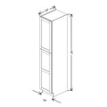 Fabuwood Allure Galaxy Natural Oak 18" W X 93" H X 24" D Tall Pantry Cabinet