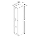 Fabuwood Allure Galaxy Biscuit 18" W X 96" H X 24" D Tall Pantry Cabinet