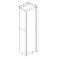 Fabuwood Illume Catalina Como Ash 1 18" W X96" H X 24" D Single Door Pantry Cabinet