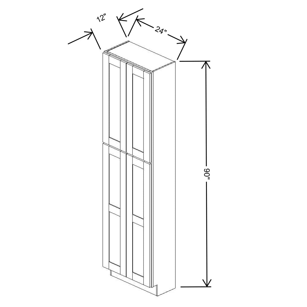 Fabuwood Allure Galaxy Horizon 24" W X 90" H X 12" D Tall Pantry Cabinet