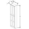 Fabuwood Allure Galaxy Biscuit 24" W X 96" H X 12" D Tall Pantry Cabinet