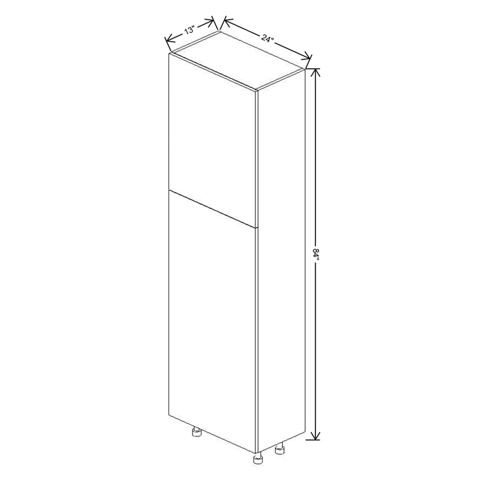 Fabuwood Ovela Catalina Woodline 4 24" W X 84" H X 13" D Single Door Pantry Cabinet