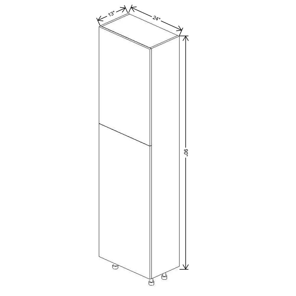 Fabuwood Ovela Catalina Woodline 3 24" W X 90" H X 13" D Single Door Pantry Cabinet