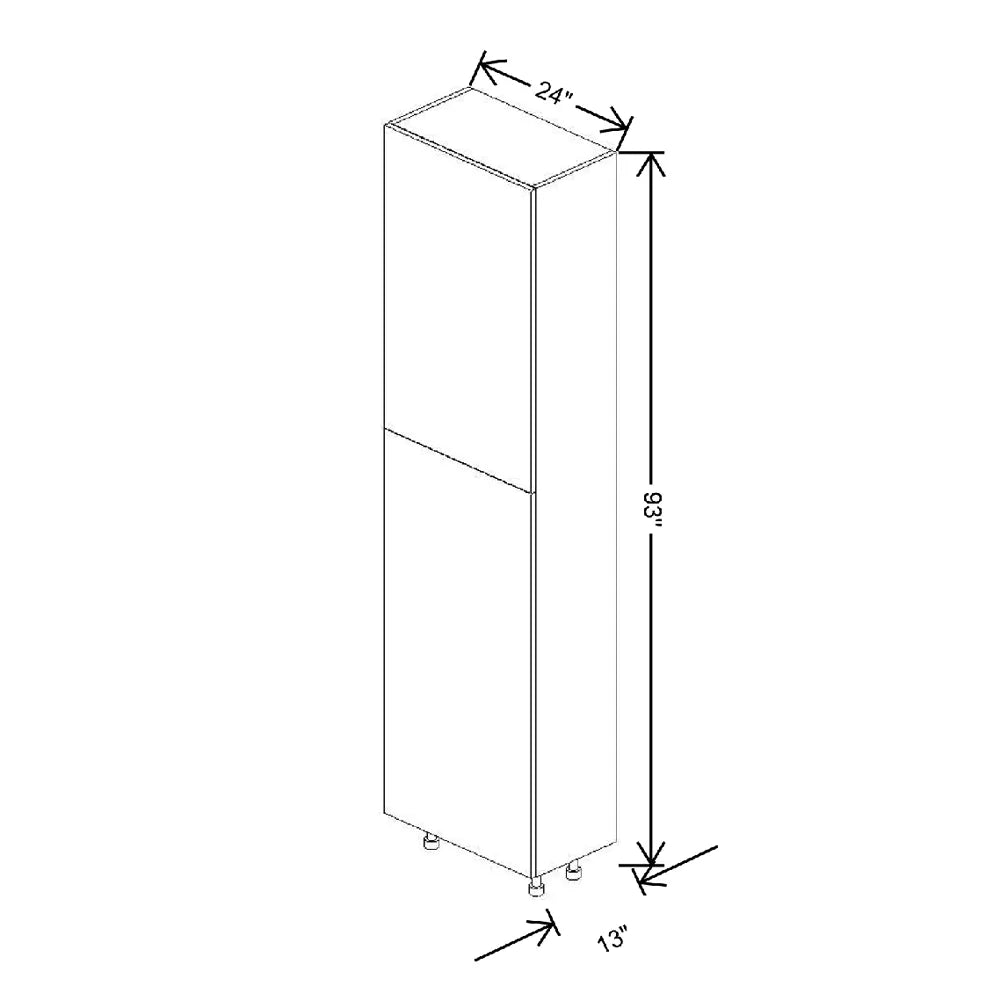 Fabuwood Ovela Catalina Gris Nube 24" W X 93" H X 13" D Single Door Tall Pantry Cabinet