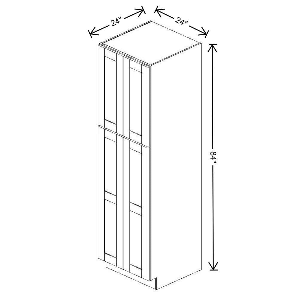 Fabuwood Allure Luxe Frost 24" W X 84" H X 24" D Tall Pantry Cabinet