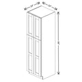 Fabuwood Allure Luna Natural Oak 24" W X 84" H X 24" D Tall Pantry Cabinet