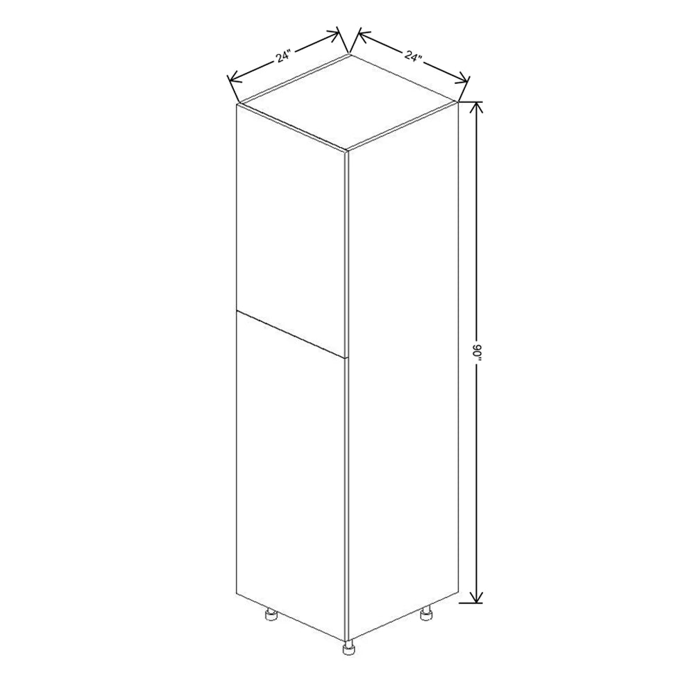 Fabuwood Ovela Catalina Woodline 3 24" W X 90" H X 24" D Single Door Pantry Cabinet