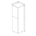 Fabuwood Illume Catalina Blanco 24" W X 90" H X 24" D Single Door Pantry Cabinet