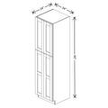 Fabuwood Allure Galaxy Claystone 24" W X 90" H X 24" D Tall Pantry Cabinet
